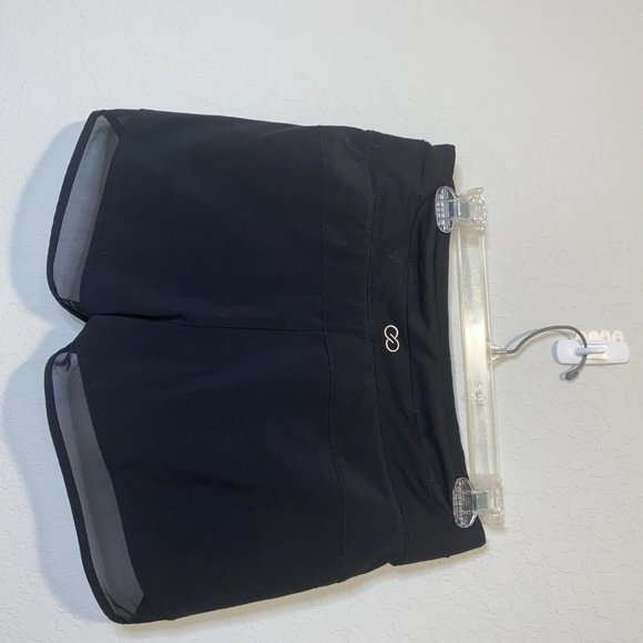 Calia Workout Shorts black mesh trim - Picture 2 of 3